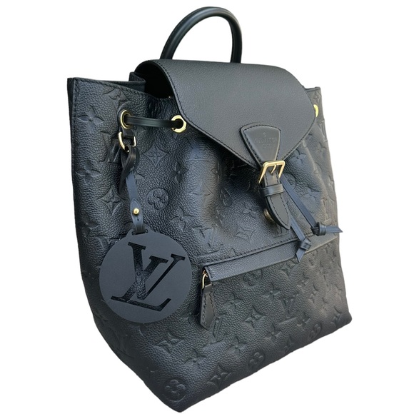 Louis Vuitton Montsouris Backpack NM Monogram Empreinte Leather PM Black - Picture 7 of 11